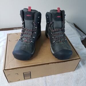 KEEN Revel III Hiking Boots Women 11 Black Rose Waterproof Outdoor Trail 1013212